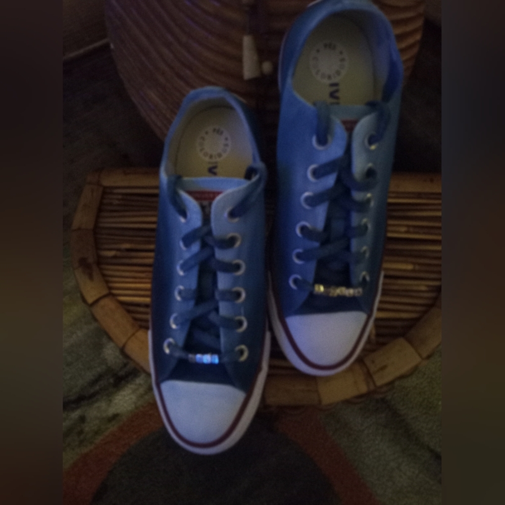 Blue Canvas Sneakers